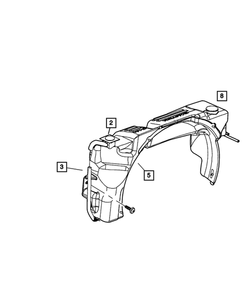 Tank, Coolant Engine for 2003 Dodge Durango #0