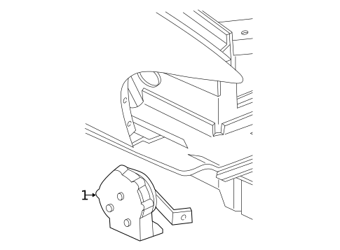 Horn for 2006 Buick Terraza #0