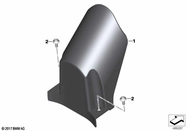33548562040 - : Strut Cover for BMW-Motorrad Image