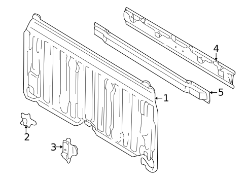 Back Panel for 2000 Toyota Tundra #0