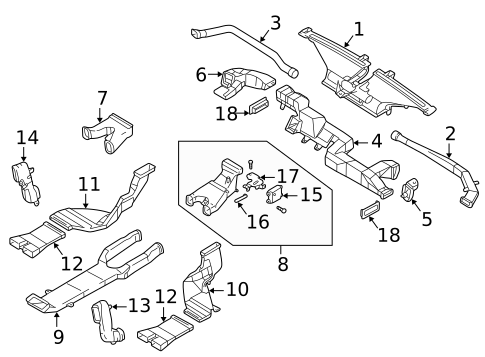Ducts for 2002 INFINITI Q45 #0