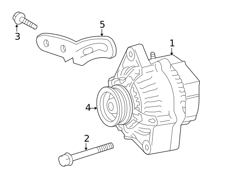 Alternator for 2012 Toyota Yaris #1