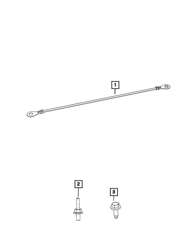 68606641AA - Electrical: Ground Strap for Mopar Image image