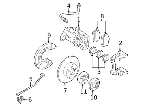 Brake Components for 1999 Audi A8 Quattro #1