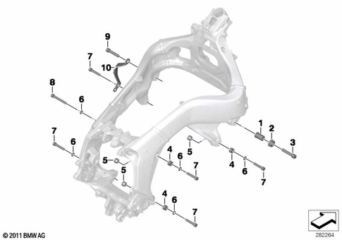 Motorcycle Frame for 2016 BMW-Motorrad K 1600 GT #0