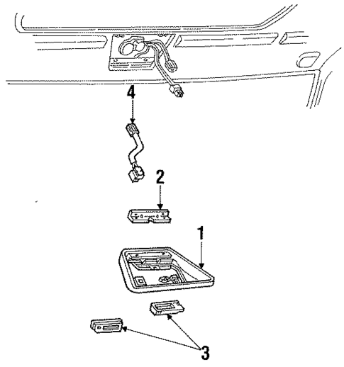 Overhead Console for 1993 Ford Taurus #0