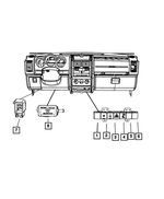 4602547AJ - Electrical: 4 Gang Switch for Mopar Image