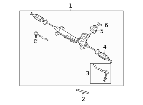 Steering Gear & Linkage for 2006 Lexus LS430 #1