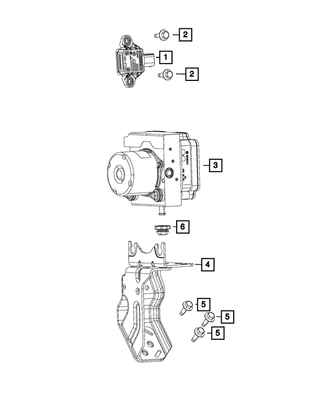 56029560AB - Brakes: Dynamics Sensor for Mopar Image