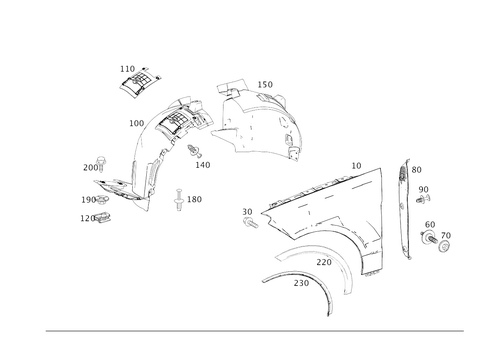 Front Fender for 2019 Mercedes-Benz GLE400 #0