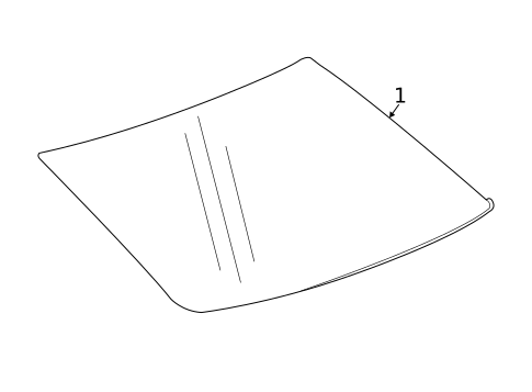 Glass & Hardware - Back for 2017 Cadillac CT6 #0