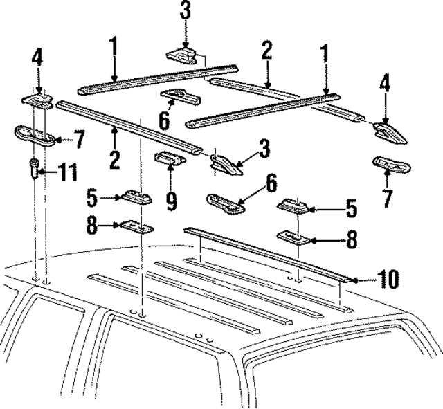 12387474 - Body: Side Rail for GM Image