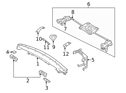 Windshield Header & Components for 2006 Chrysler Crossfire #0
