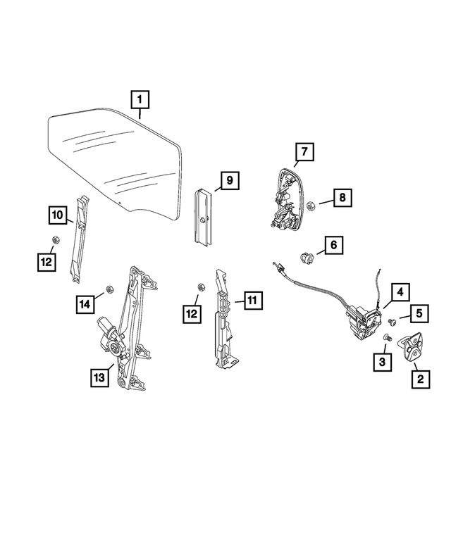 68308496AA - Doors, Door Mirrors and Related Parts: Door Striker for Mopar Image