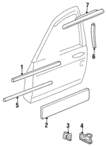 12491263 - : Body Side Molding for Chevrolet: Monte Carlo Image