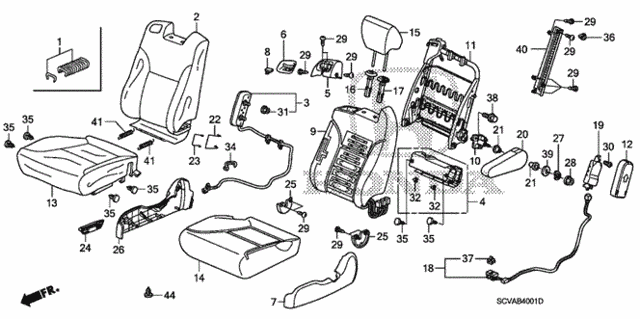 Front Seat (R.) for 2007 Honda Element #0
