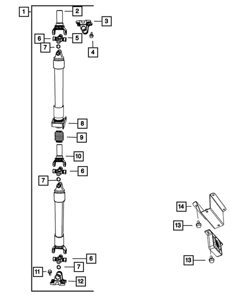 Drive Shaft for 2008 Dodge Ram 3500 #2