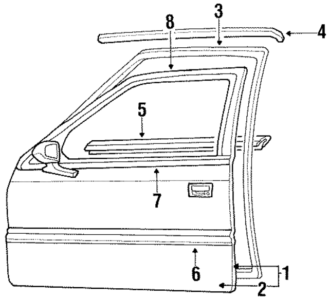 4443644 - Body: Door Shell for Mopar Image