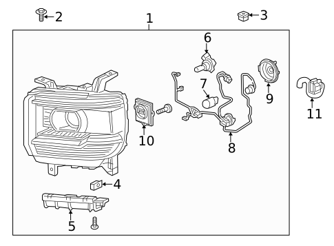 Headlamp Components for 2008 GMC Yukon #2
