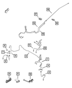 68261734AA - Brakes: Brake Tube for Mopar Image