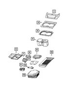 68711360AA - Interior Trim: Storage Bin Mat for Mopar Image image