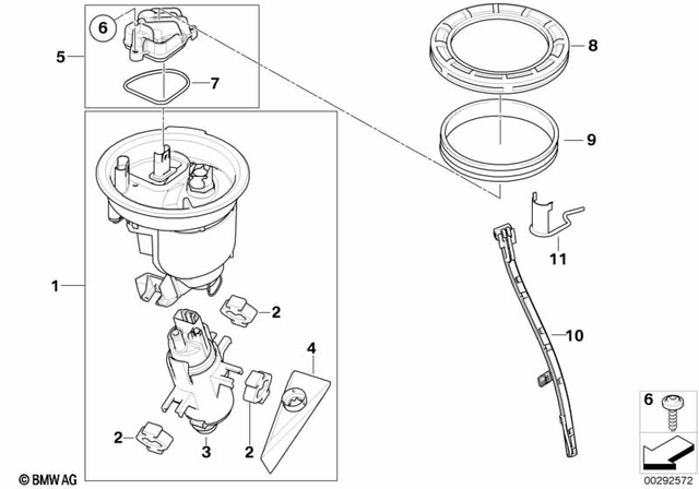 16141600132 - Fuel Supply: Fuel Level Sensor -  for BMW-Motorrad Image