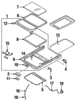8971705001 - : 1998-2002 Honda Passport - Sunshade for Honda: Passport Image