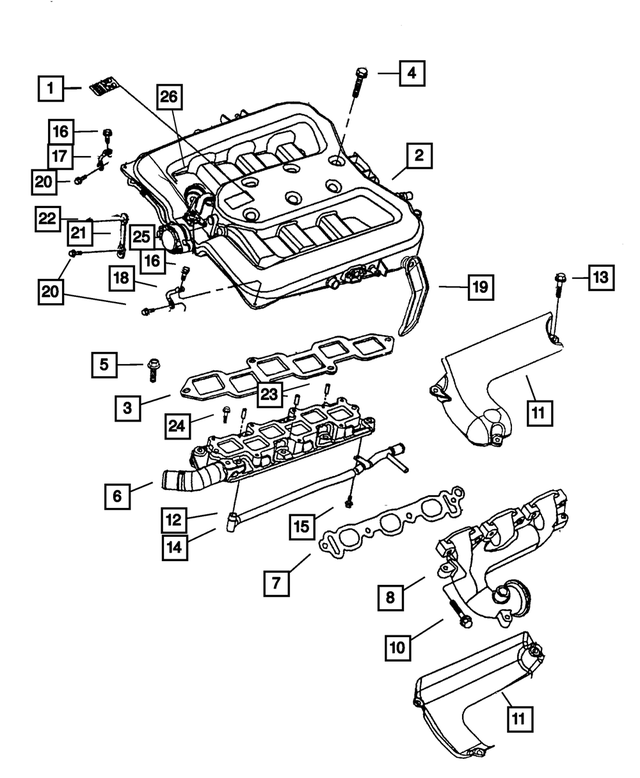 6101745 - Engine 3.5L Six Cylinder: Hex Head Screw And Washer for Mopar Image