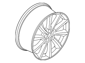 LJ7Z1007D - : Wheel, Alloy for Lincoln: Corsair Image