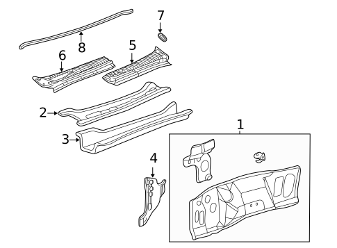 Cowl for 2007 Ford F-350 Super Duty #2