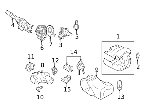 Shroud, Switches & Levers for 2021 Subaru Forester #0