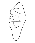 34348FL010VH - Steering: Column Cover Hole Cover for Subaru: Crosstrek, Forester, Impreza, WRX Image