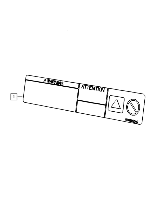 55116955AC - Labels All Vehicle Locations: Belt Routing Label for Mopar Image image