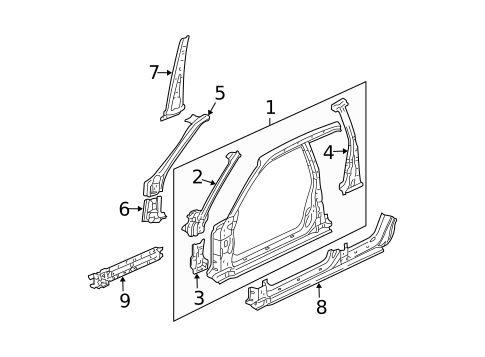 Rocker Panel for 2006 Acura MDX #0