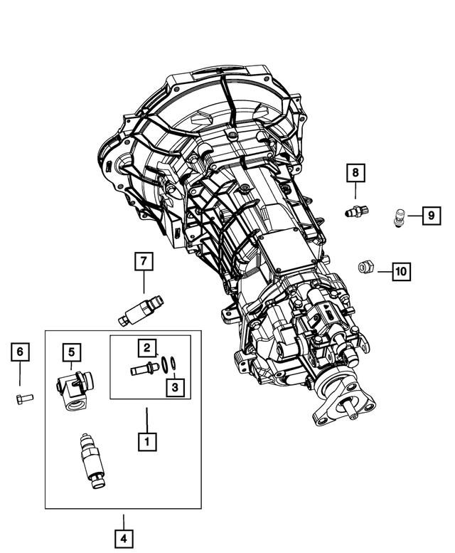 68029168AA - TR6060; 6-Speed; Manual Transmission: Reverse Lockout Solenoid Assembly for Mopar Image