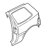 1J3809843A - Body: Quarter Panel for Volkswagen: Golf Image