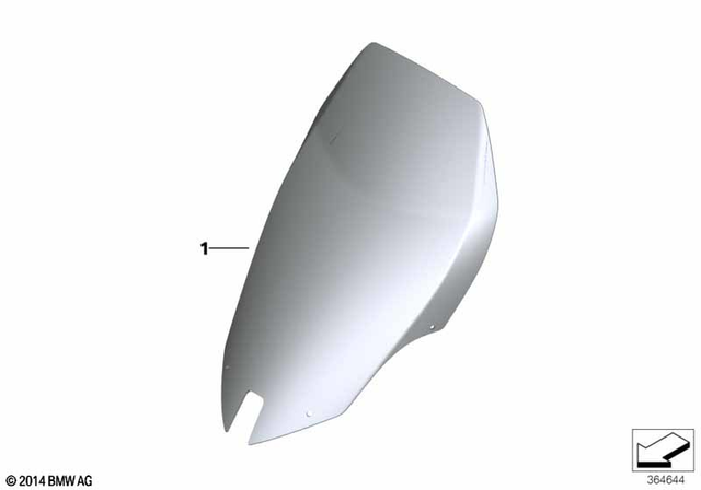 77338545707 - Ergonomics &amp; Comfort: Touring Windshield        for BMW-Motorrad Image