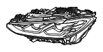 63118084889 - Electrical: Lens &amp; Housing for BMW: 430i, 430i Gran Coupe, 430i xDrive, 430i xDrive Gran Coupe, i4, M3, M4, M440i, M440i Gran Coupe, M440i xDrive, M440i xDrive Gran Coupe Image