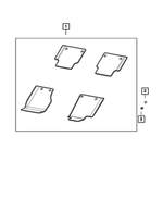 5NT41HL1AA - Interior Trim: Carpet Clip for Jeep: Grand Cherokee, Grand Cherokee WK Image