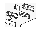 3W3Z10849EA - Body: Cluster for Ford Image