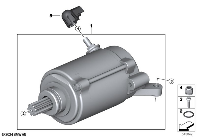 12411603429 - : Starter Motor for BMW-Motorrad Image