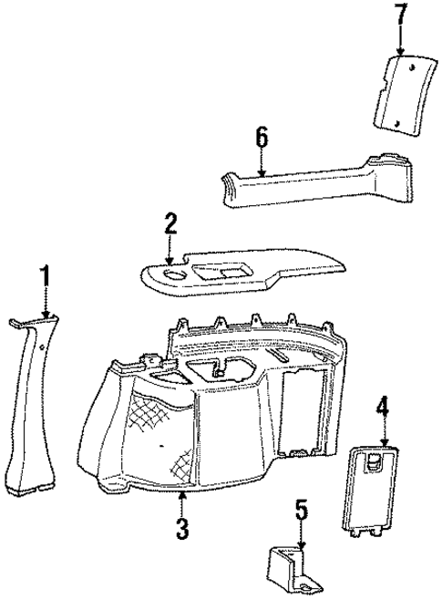 Interior Trim for 1992 Oldsmobile Silhouette #1