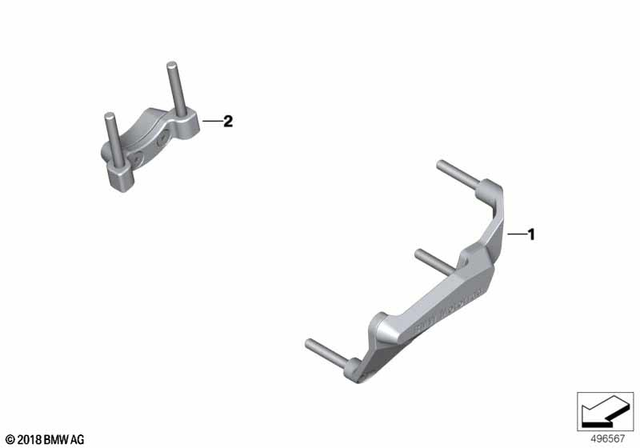 77149830123 - Protection: Engine Protector Set, Left -  for BMW-Motorrad Image image
