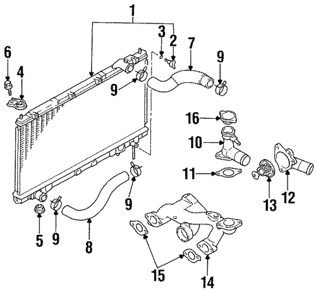 MR224262 - Belts &amp; Cooling: Radiator Insulator for Mopar Image