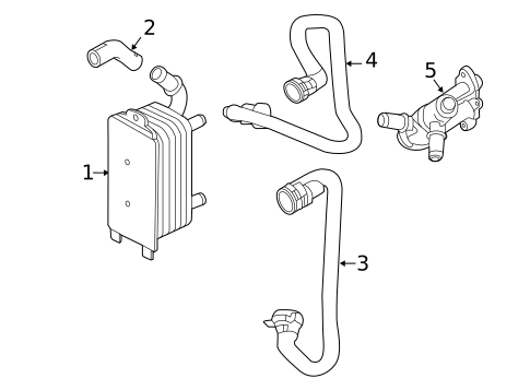 Trans Oil Cooler for 2015 Volvo V60 #0