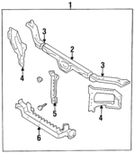 F3XY16864A - Body: Lock Brace for Mercury: Villager Image
