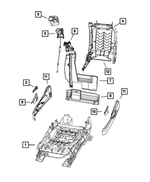 1FK061D5AD - Interior Trim: Recliner Handle for Mopar Image