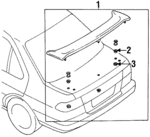 960301M125 - Body: Spoiler Assembly for Nissan: 200SX Image