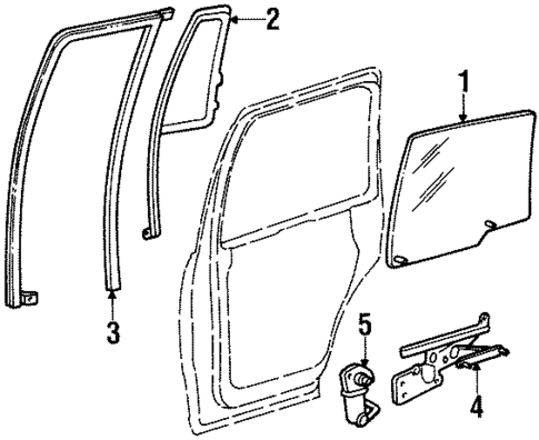 Rear Door for 2000 Lincoln Navigator #0