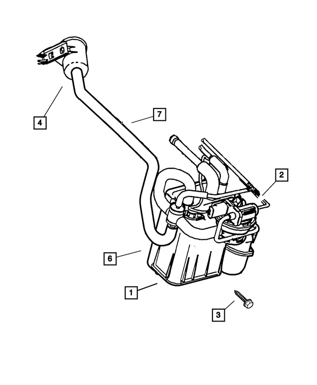 4581352AB - Emission Systems: Fuel Vapor Canister Filter for Mopar Image
